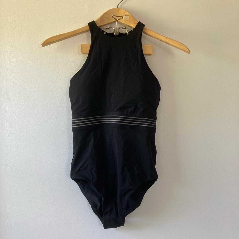 LULULEMON High Neck Black One Piece Swimsuit
